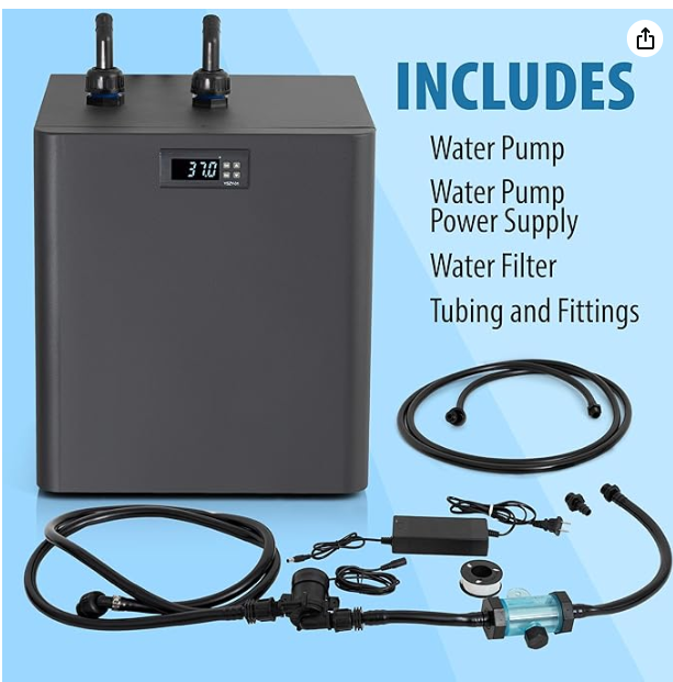 Polar Revive Chiller for Ice Bath and Cold Plunges Including All Hoses and Pumps. 1/3 HP, 2/3 HP, 1 HP Models